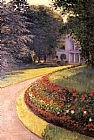 Yerres, The Aviary in The Ornamental Farm Paintings - The Park at Yerres by Gustave Caillebotte